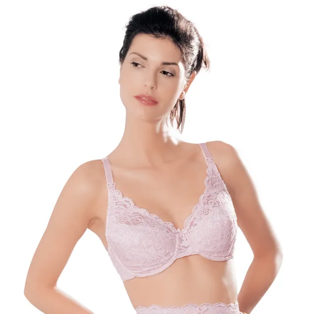 【Gennies 奇妮】2件組*哺乳內衣 彈性透氣蕾絲內衣 010系列(共2色)
