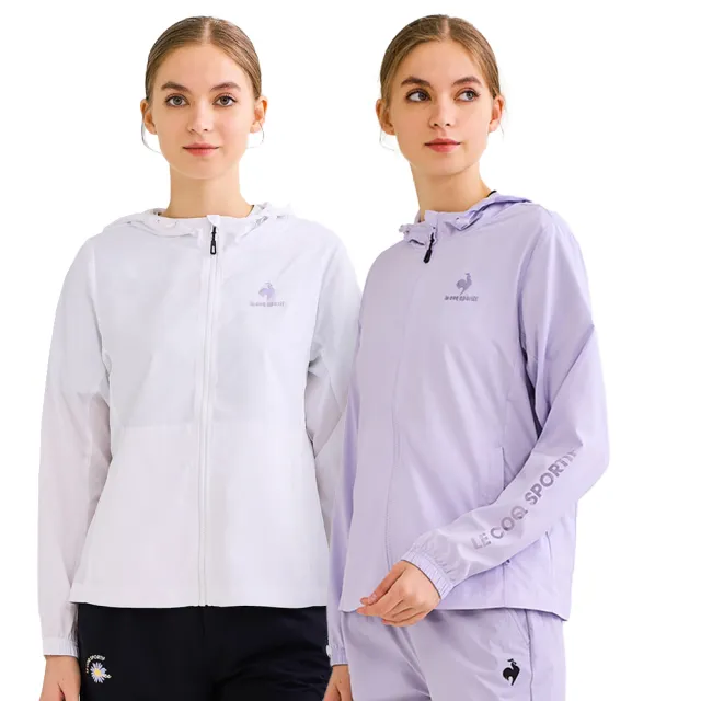 【LE COQ SPORTIF 公雞】抗UV/防潑水防風外套 男女-4色-LWV61663_LWV62663