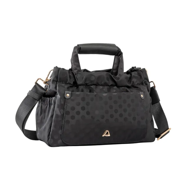 【Premium Authentic】雙11 PA．金色圓舞曲手提斜背托特包-圓點黑 ( 媽媽包 尼龍 休閒 送禮 禮物