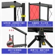 【Ashley House】一秒開合免安裝-70大面寬摺疊附輪置物層架-四層(收納架/置物架/層架/電器架/廚房架)