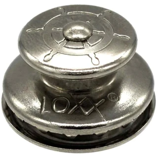 【Loxx】德製吉他貝斯安全背帶釦 舵輪銀色 LOXX-E-WHEEL-SLV(原廠公司貨 商品保固有保障)