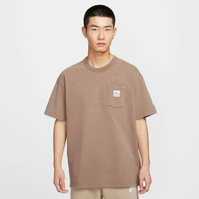 【NIKE 耐吉】短袖上衣 運動 休閒 寬鬆版型 男 AS M NSW SS PCK TEE GCEL 淺棕色(IF0621214)