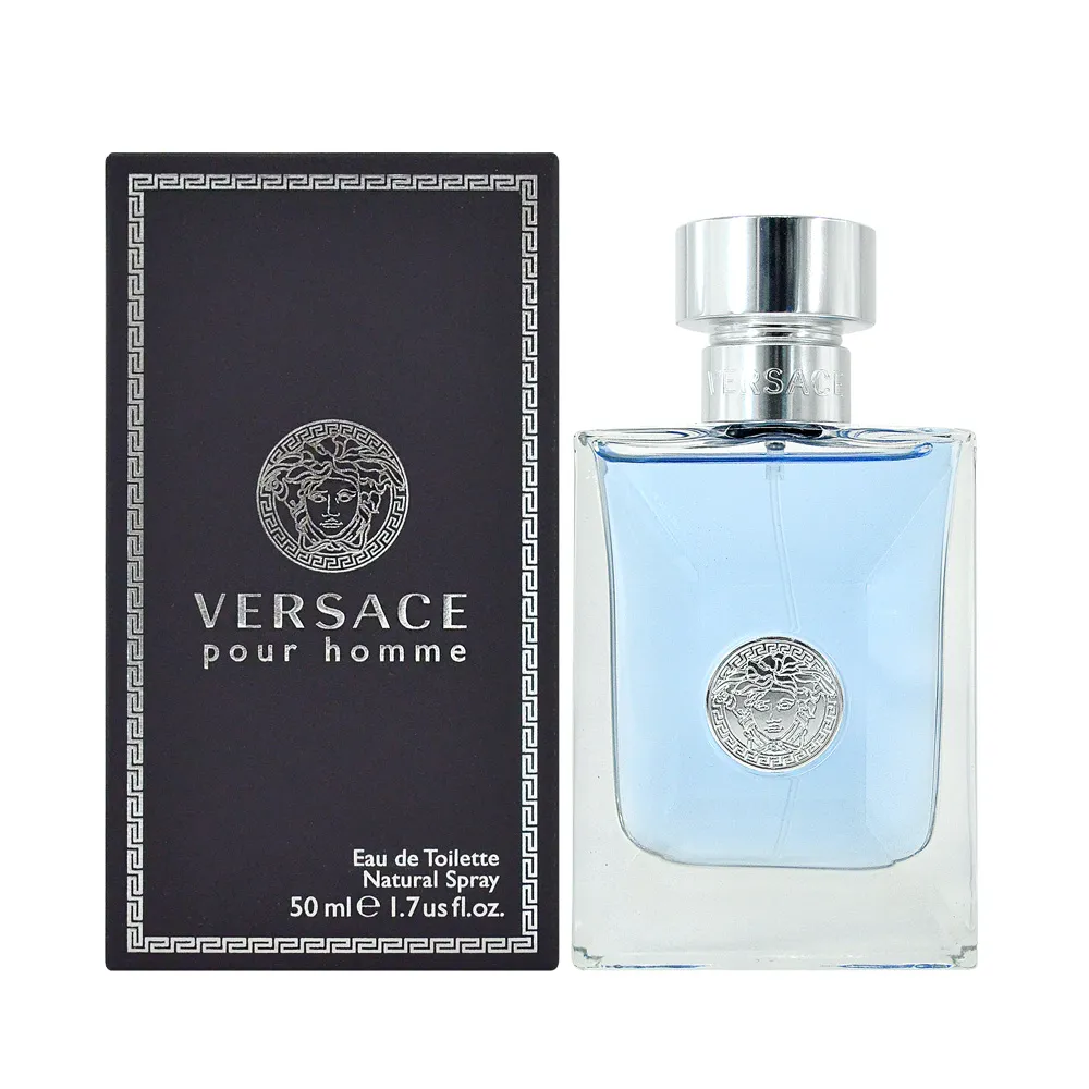 【VERSACE 凡賽斯】經典男性淡香水 50ml(Pour Homme 平行輸入)