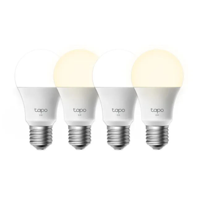 (四入組)【TP-Link】Tapo L530E 白光/黃光/自然光 8.7W 節能LED Wi-Fi 智慧照明 全彩智能燈泡(支援Google音