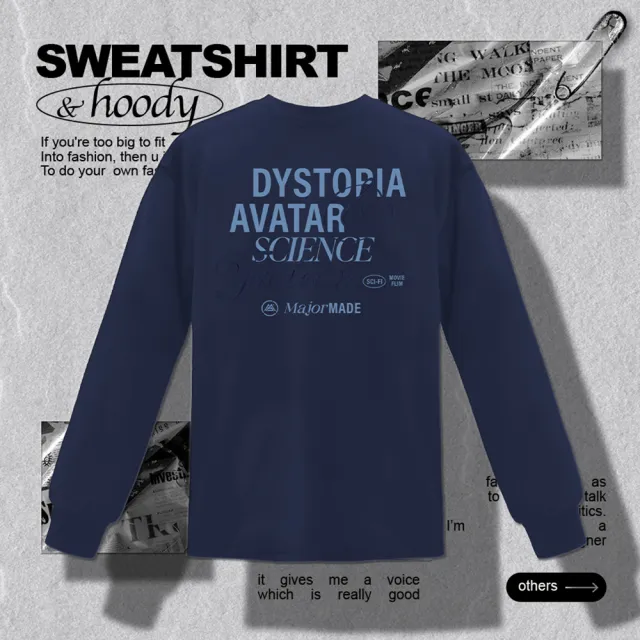 【MAJOR MADE】疊層草寫字彈力機能長T(草寫/高彈力/機能長T)