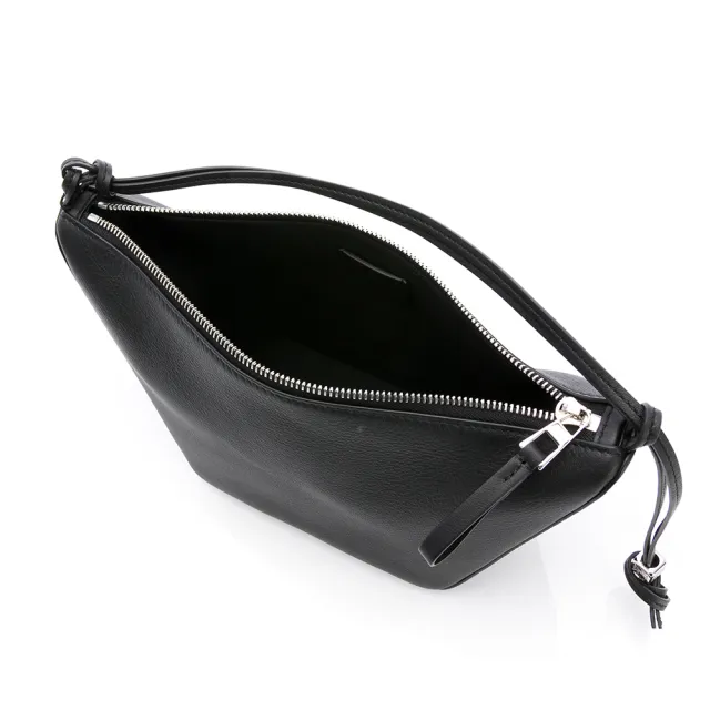 【LOEWE 羅威】Mini Hammock Hobo肩背包(黑/經典小牛皮)