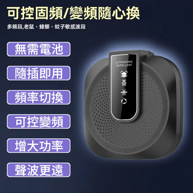 【Ouboo】家用大功率超音波驅蟲滅鼠器 商用倉庫驅鼠神器 智能變頻驅趕器 驅鼠器 靜音不干擾