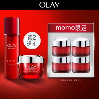 【OLAY 歐蕾】獨家限定★膠原大紅瓶2步驟彈潤組(新生高效緊緻護膚霜50g x1+14g x4+精華水/化妝水150ml x1)