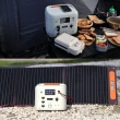 【emirai】次世代行動電站1500W+200W太陽能板組-沙漠白EMR1500X(戶外防災露營儲能電站/安全耐用磷酸鐵鋰)