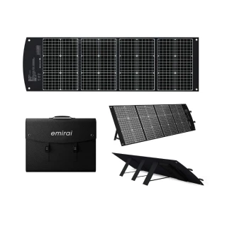 【emirai】高效率120W太陽能充電板 折疊式 內建PD45W/QC3.0快充(相容於市面9成以上的儲能電源)