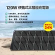 【emirai】高效率120W太陽能充電板 折疊式 內建PD45W/QC3.0快充(相容於市面9成以上的儲能電源)