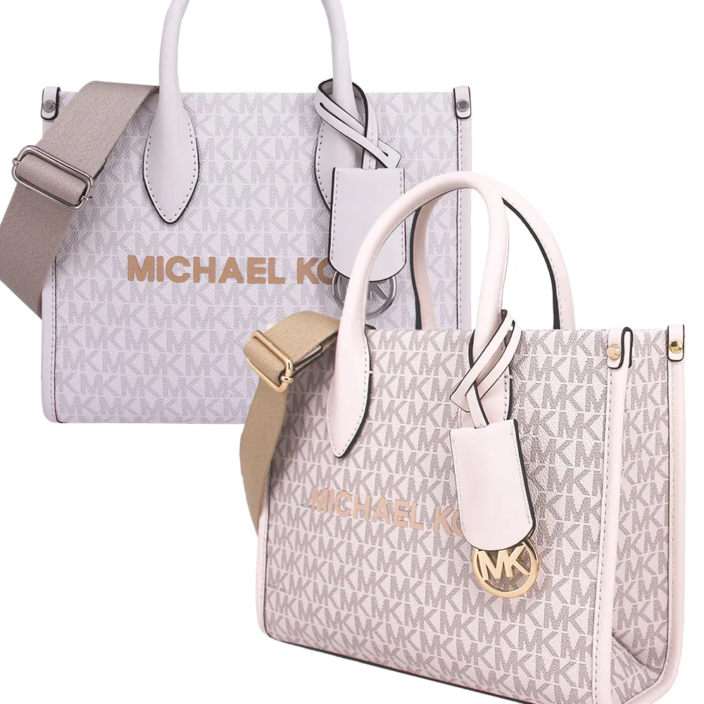【Michael Kors】MIRELLA系列小款PVC拼接皮革 二合一 手提包 / 斜背包(多色任選)