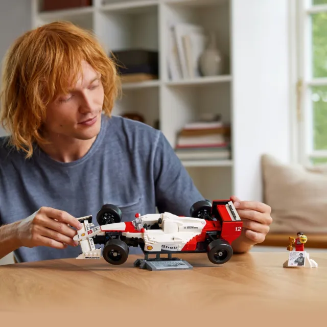【LEGO 樂高】Icons 10330 McLaren MP4/4 & Ayrton Senna(麥拉倫 賽車 禮物 居家擺設)