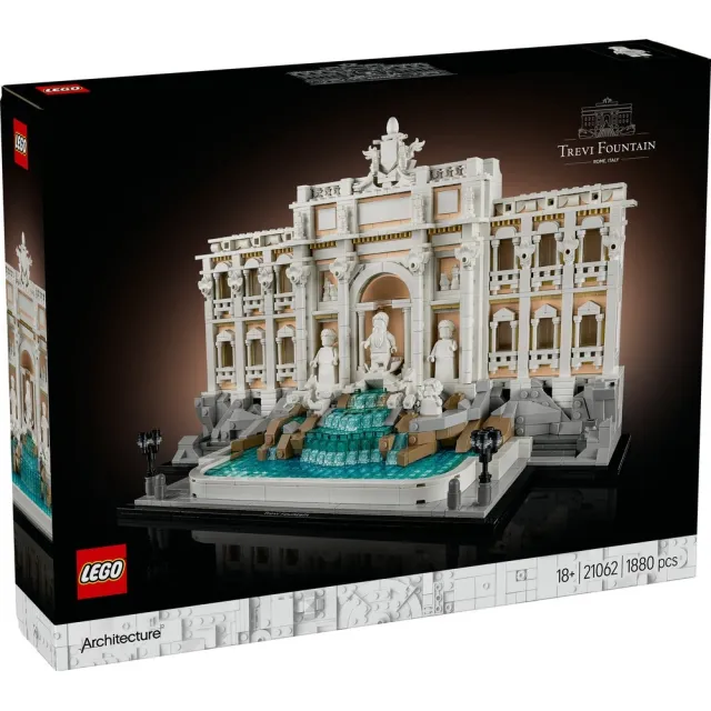 【LEGO 樂高】建築系列 21062 特雷維噴泉(義大利羅馬 居家擺設 積木 玩具模型)