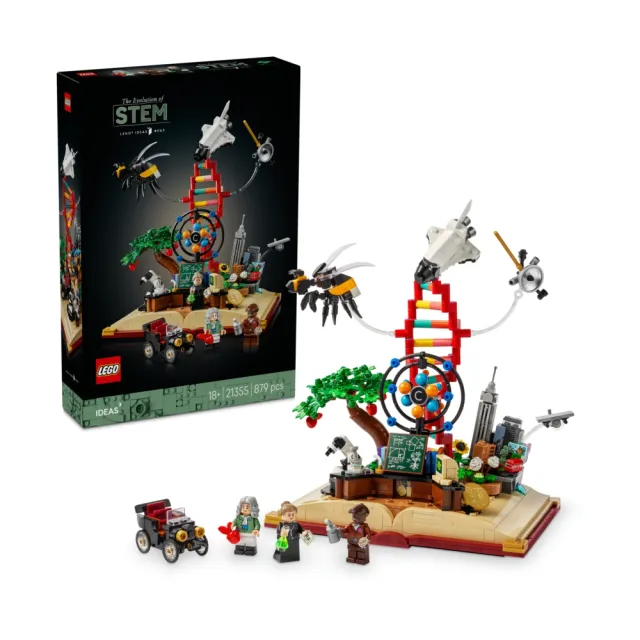 【LEGO 樂高】Ideas 21355 STEM 的演變(STEAM教育玩具 科學建築 積木 玩具模型)