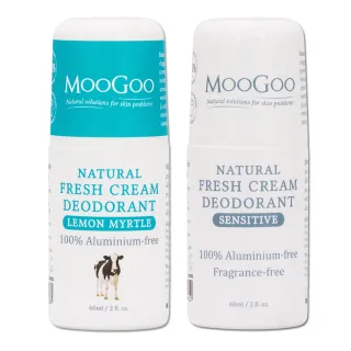 【MooGoo 慕爾果】澳洲草本體香劑60ml任1款(經典檸檬香桃木/敏感無香)