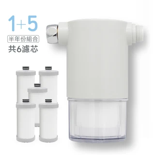 【CHINDAO 清島牌】韓式潔淨款沐浴過濾器(1+5半年份組合共6濾芯)