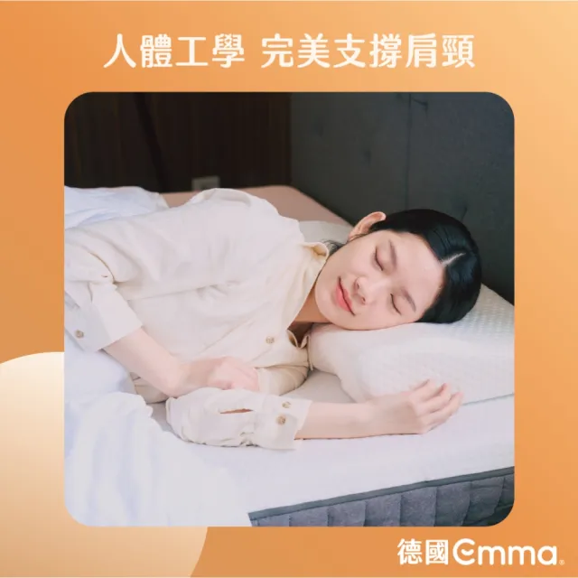 【德國Emma】蝶形釋壓護頸記憶枕(人體工學設計 支撐肩頸)
