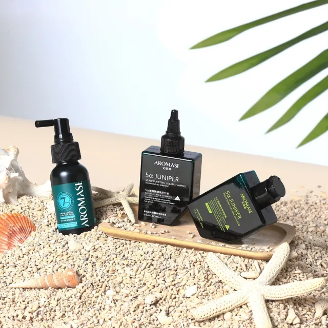 【Aromase 艾瑪絲】夏日美妝袋(捷利爾去屑1+1體驗組+養髮液40ml)