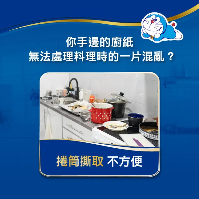 【TEMPO】哆啦A夢限量版抽取式廚房紙巾(60抽/共12包入/箱購)