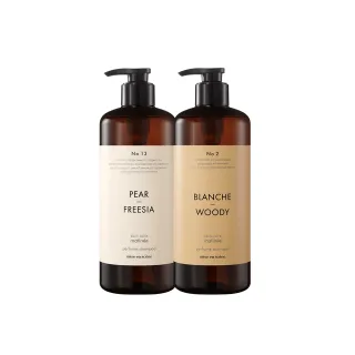 【魅尚萱 官方直營】髮肌賦活香氛洗髮精 900ml(英國梨與小蒼蘭/純淨木質香)