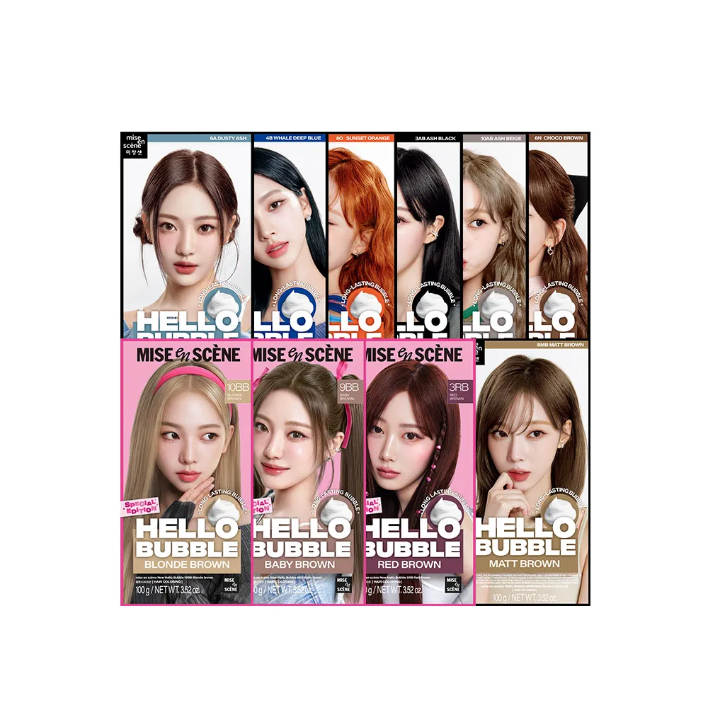 【魅尚萱 官方直營】HELLO BUBBLE泡沫染髮劑100g(全系列)