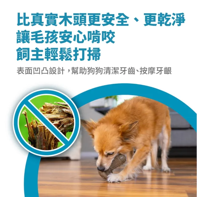 【Petstages】蘑菇史迪克 寵物玩具 花生醬風味 潔牙 耐咬 狗玩具