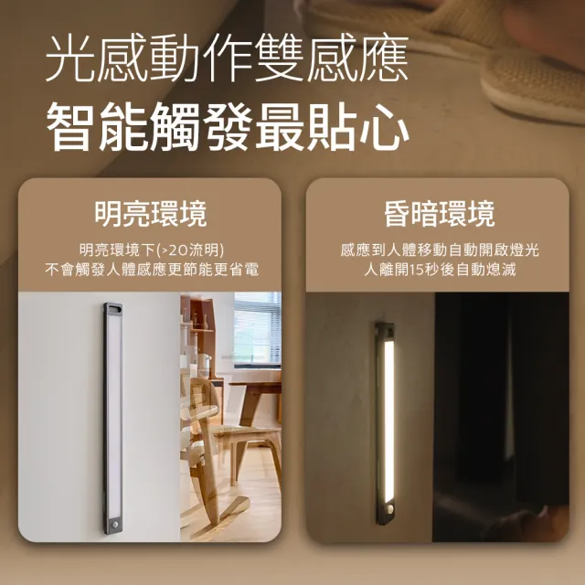 【Philips 飛利浦】酷螢移動感應櫥壁燈 47cm 2入組(PO047)