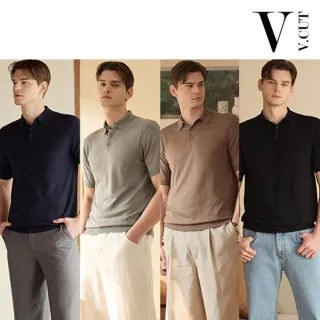 VCUT涼夏植蠶亞麻細織型男polo衫