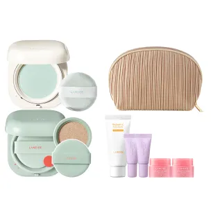 【LANEIGE 蘭芝】NEO完美氣墊底妝組(氣墊15g*2+氣墊蜜粉7g 隔離乳 防曬 官方直營)