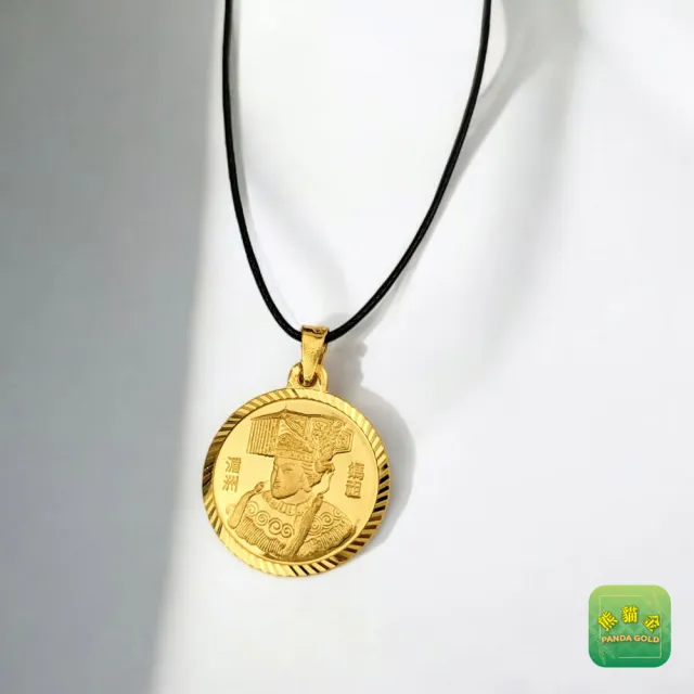 黃金墜飾湄洲媽祖2.02錢附贈皮繩(黃金墜飾)
