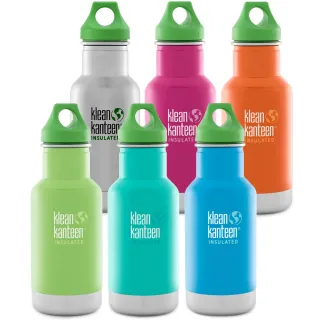 【Klean Kanteen】窄口保溫瓶355ml -(綠蓋)