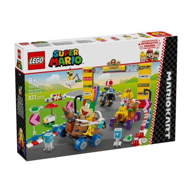 LEGO 樂高】超級瑪利歐系列72036 瑪利歐賽車－碧姬寶寶與大獎賽組合
