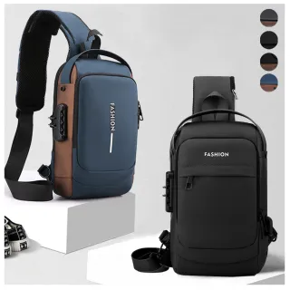 【三房兩廳】交換禮物 防盜側背包USB充電單肩包/旅行防盜包(後背包/胸包/斜背包/側背包/防盜包斜背包/旅行