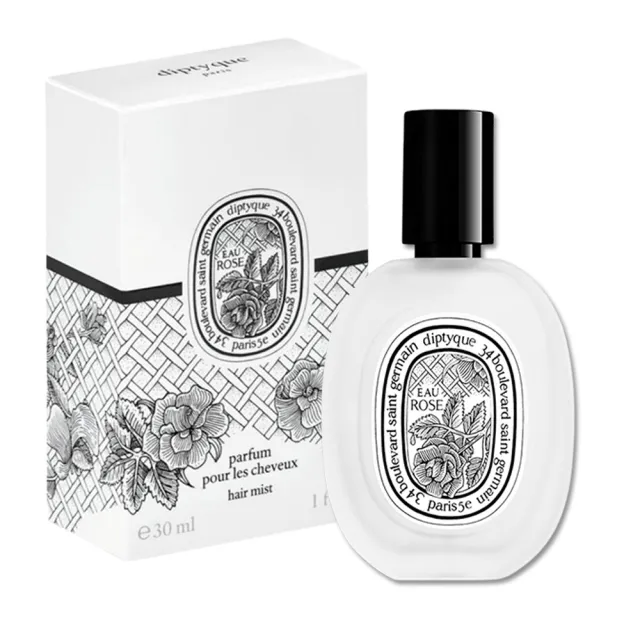 即期品【Diptyque】髮香噴霧30ml任選1款(杜桑/感官之水/肌膚之華/玫瑰之水-國際航空版)