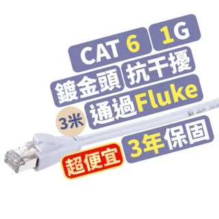 【PX 大通】★LC6-3M CAT6 3米/3M 網速1GPS 支援PoE 乙太網路線