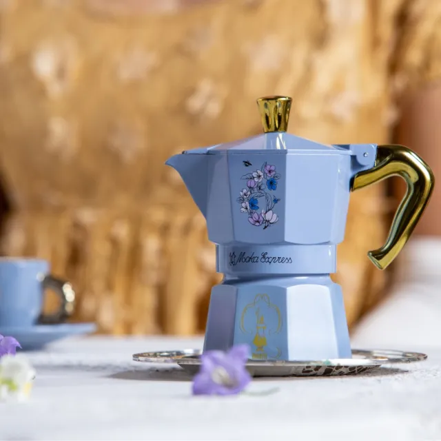 【Bialetti 比亞樂堤】經典摩卡壺MOKA-3杯份-NETFLIX柏捷頓聯名(義式濃縮/百年咖啡壺/原廠保固2年)