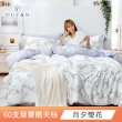 【DUYAN 竹漾】60支100%天絲 雙人四件式床包被套組-多款任選(天絲床包 涼被 涼感床包)