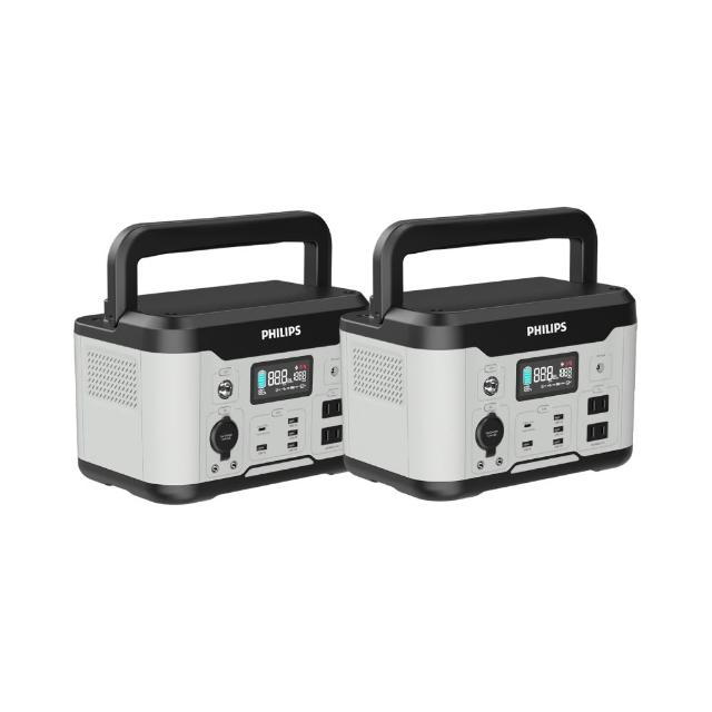 【Philips 飛利浦】2入組!! Philips 飛利浦 600W 攜帶式儲能行動電源(DLP8093C)