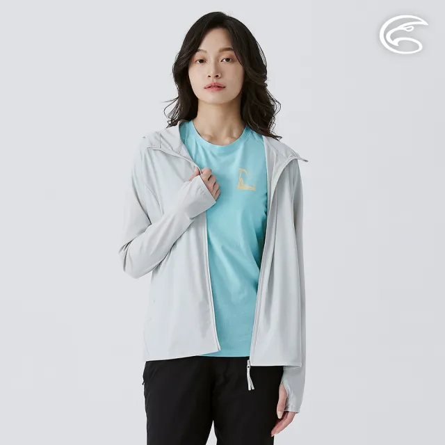 【ADISI】女超涼感防曬外套 AJ2511054 霧灰(連帽 透氣 彈性 抗紫外線 UPF50+)