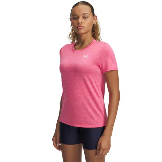 【UNDER ARMOUR】UA 女 Tech Twist 短袖T-Shirt_1384230-672(粉紅色)