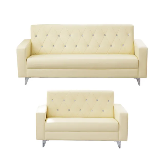 【KIKY】香榭水鑽2+3人座沙發組(三色可選)