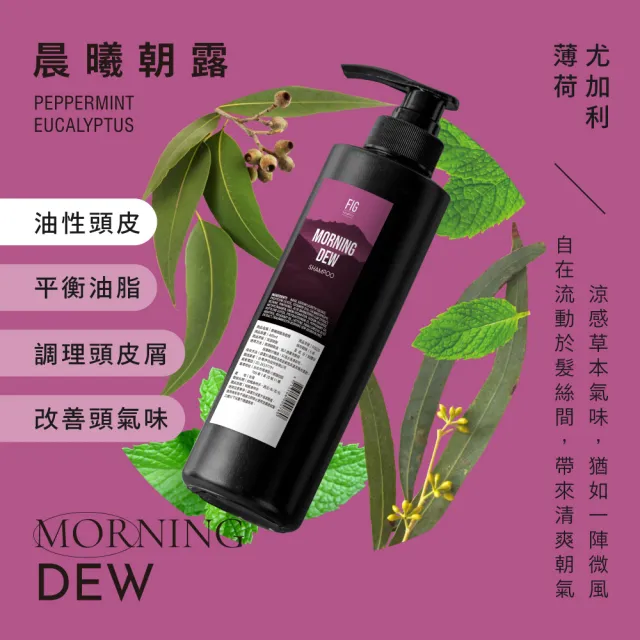 【伊聖詩】FIG 修護洗髮精480ml(多款任選/晨曦朝露/陽光普照/雨過天晴/生命之水)