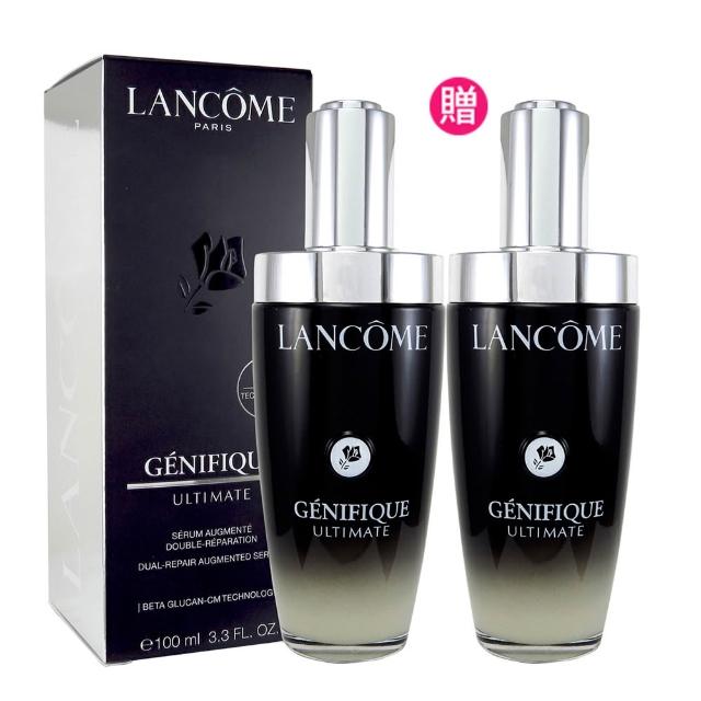 【LANCOME 蘭蔻】買1送1 加大版 超極限肌因賦活露100ml(國際航空版/新小黑瓶)