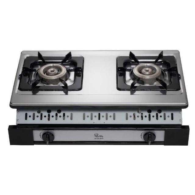 【喜特麗】二口嵌入爐瓦斯爐NG1/LPG(JT-GU205S基本安裝)