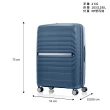 【Samsonite 新秀麗】28吋 OCTOLITE NEO 可擴充大容量防盜拉鍊輕量PP耐衝擊行李箱/水漾箱/旅行箱(多色可選)
