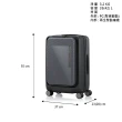 【Samsonite 新秀麗】20吋 ZIPPRIX 前開式可擴充大容量輕量PC防盜拉鍊行李箱/旅行箱/登機箱(多色可選)