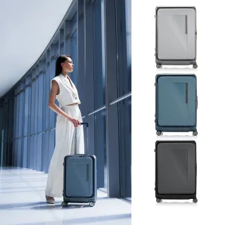 【Samsonite 新秀麗】28吋 ZIPPRIX 前開式/上掀式可擴充大容量輕量PC防盜拉鍊行李箱/旅行箱(多色可選)