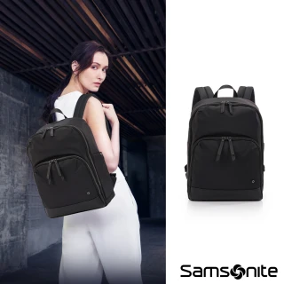 【Samsonite 新秀麗】Mobile Solution ECO抗菌防潑水輕量多功能筆電後背包14吋(黑色)
