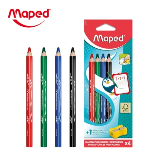 【Maped】白板色鉛筆4色(白板筆)